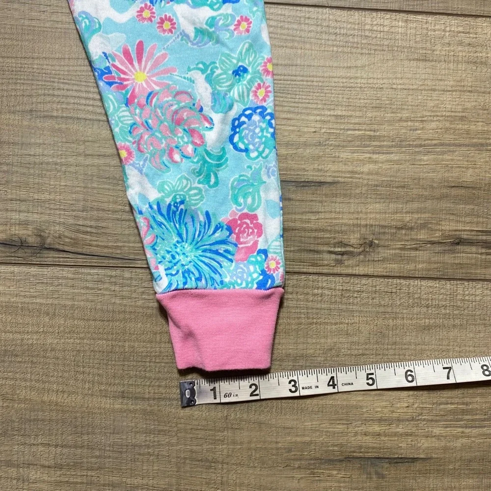 Lilly‎ Pulitzer For Pottery Barn Kids Girls Floral Pajama Pants Size 4 EUC